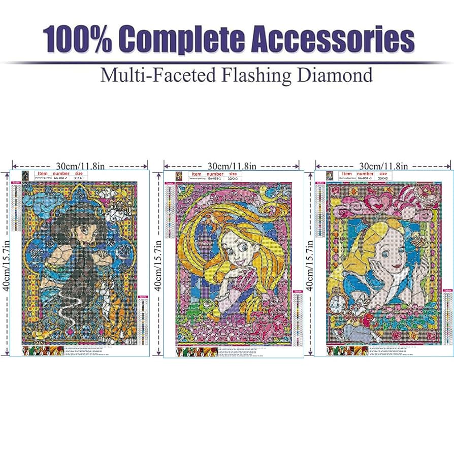 Amazon | GemZono 8パック フルドリル ダイヤモンドペイン